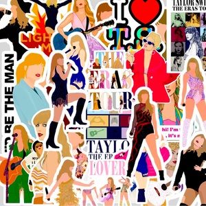 Taylor swift 50 piece eras tour sticker set